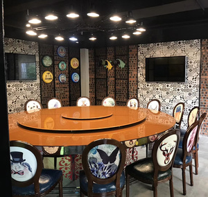 1+1 火锅店包厢餐桌